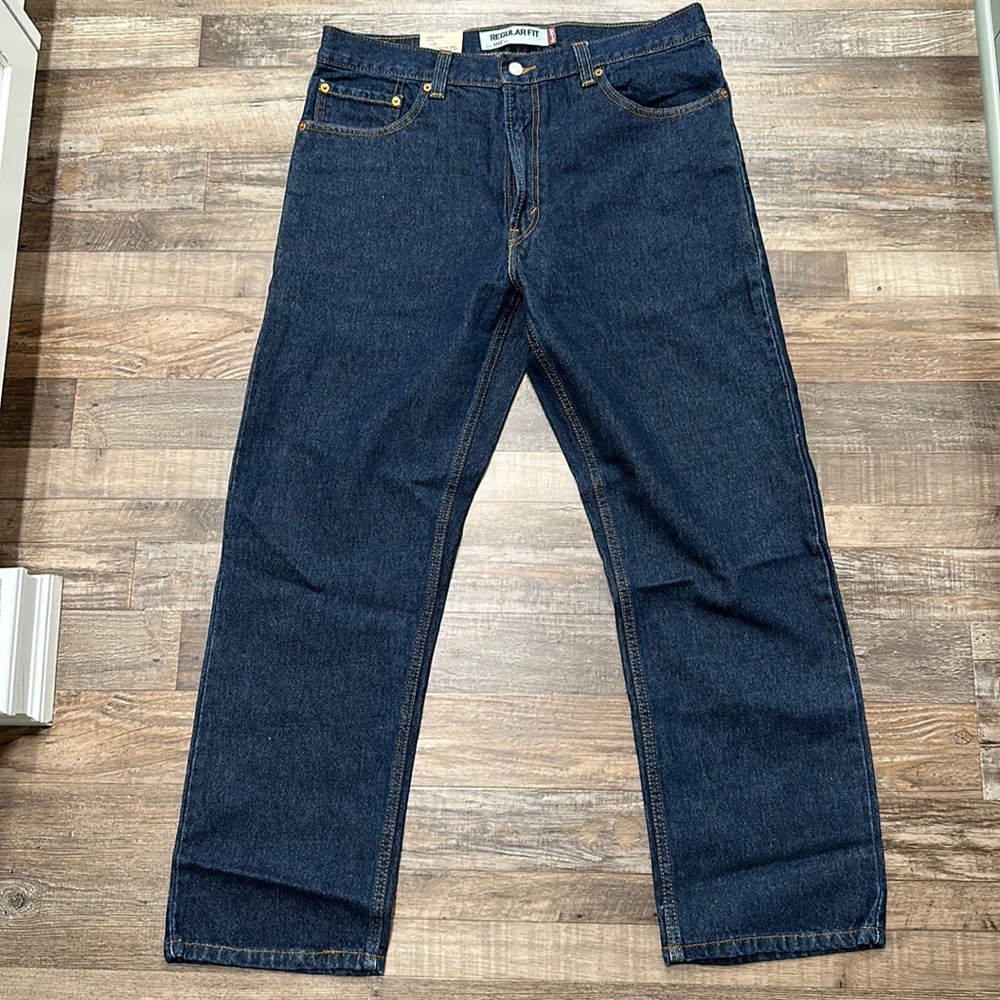 NWT • Levi’s • regular fit dark wash 505